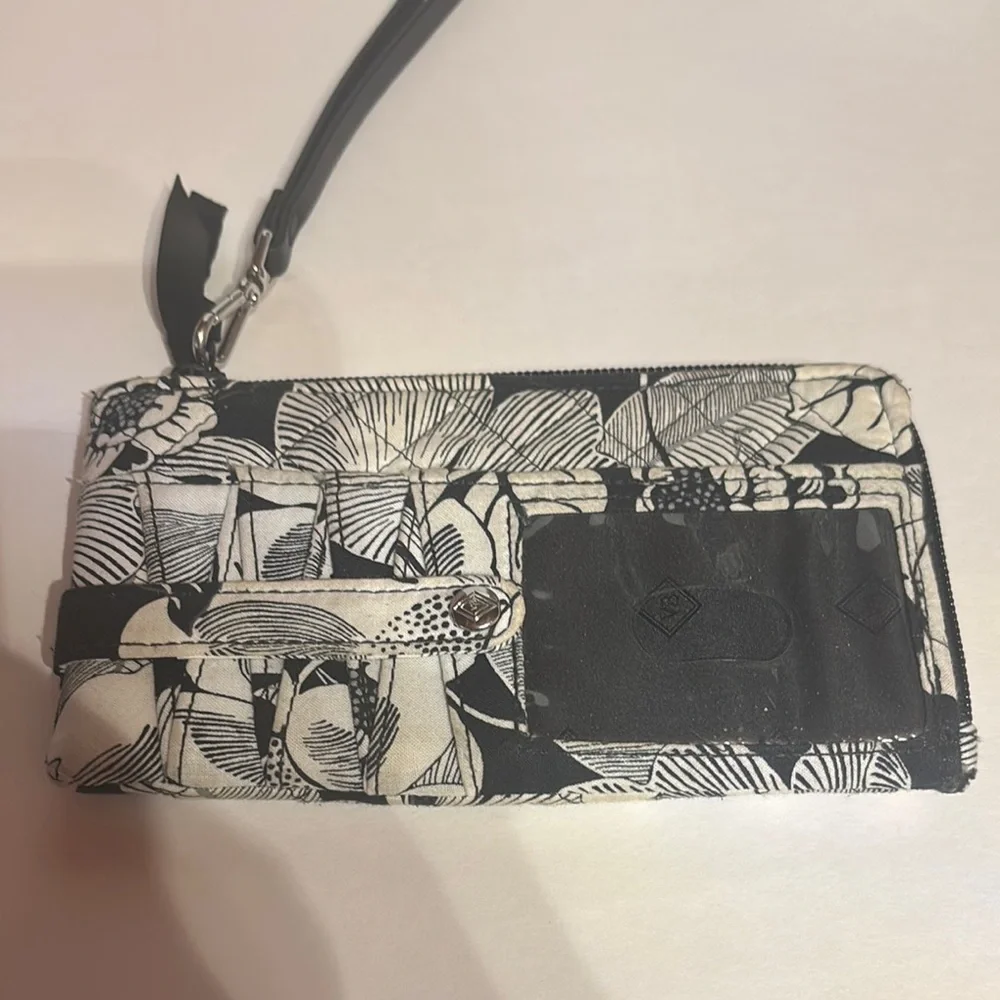 Vera Bradley Black and White Floral Tote and Bundle - Picture 2 of 15